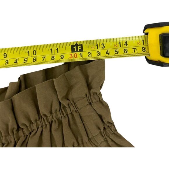 Massimo Dutti Womens Midi Skirt Medium Brown Pull On Elastic Gathered Waist NWOT - Picture 8 of 10